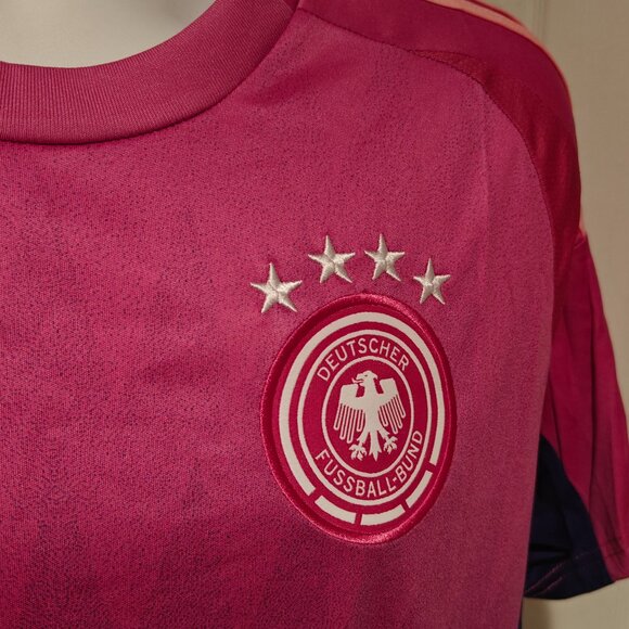 Germany Team Euros 2024/25 Away Pink Jersey adidas Men's Sizes M and L Soccer - Picture 7 of 16